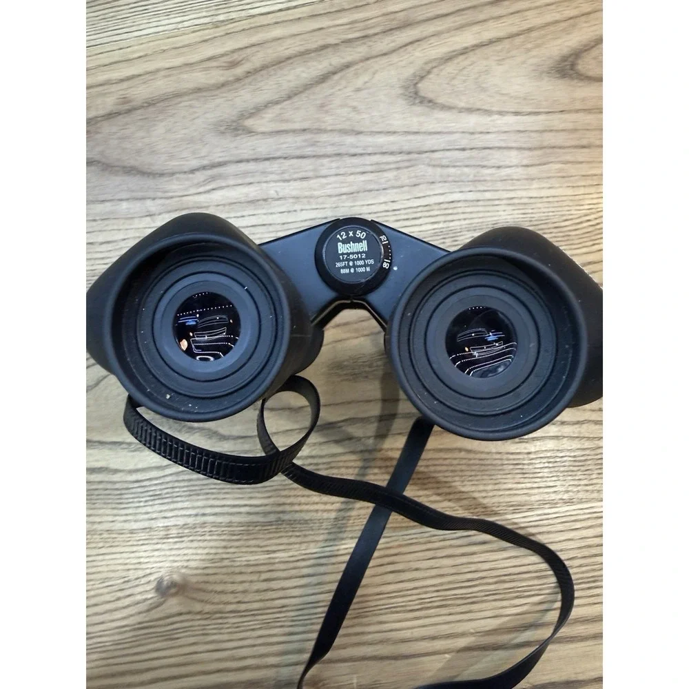 Bushnell 17-5012 12x50 Permafocus 1000m/88m Binoculars for Boating Hiking Black